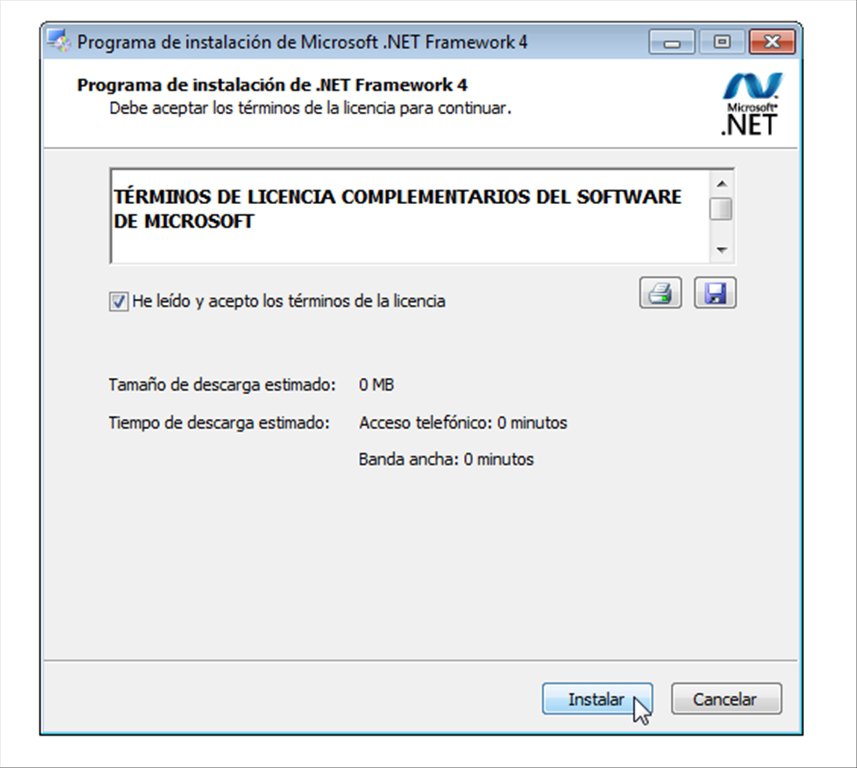 net framework 4.0 v 30319 offline installer